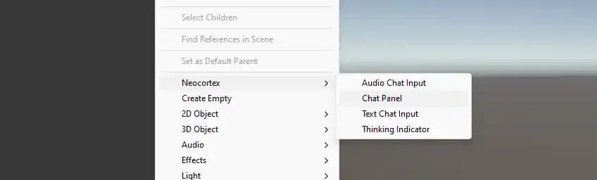 Neocortex Unity SDK UI Elements