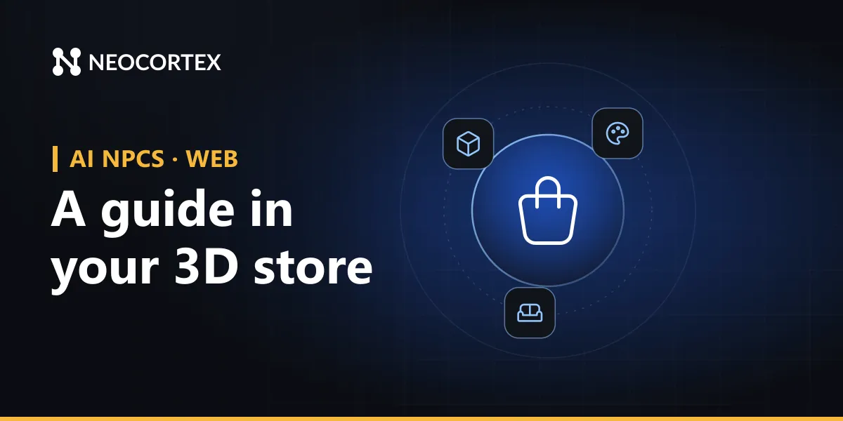 Build an AI shopping guide for 3D web stores with Neocortex: a product expert who knows your catalogue, answers questions and changes the 3D model on request.