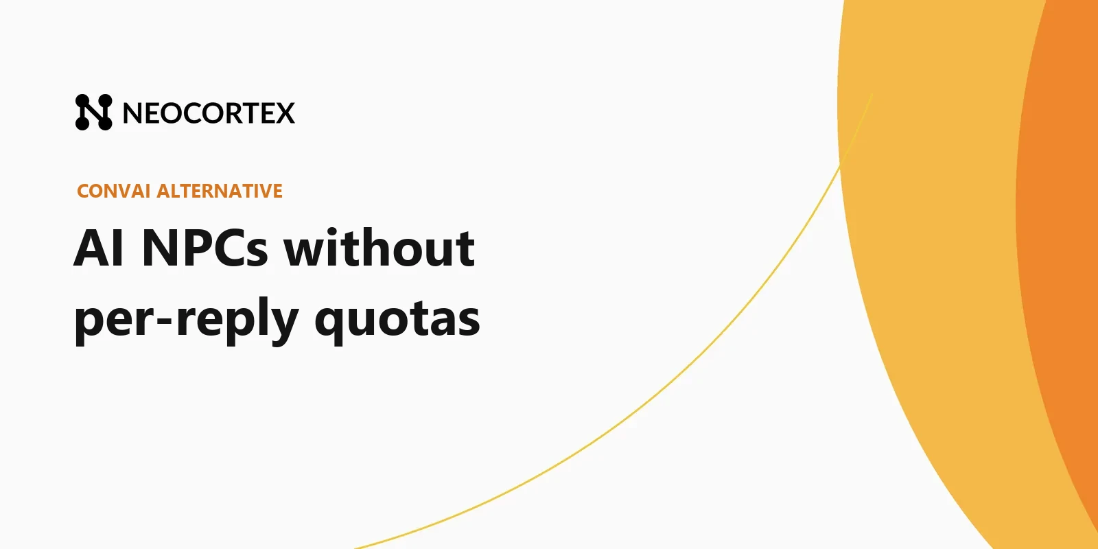 Convai is a capable cloud platform for 3D conversational characters, but interaction quotas and concurrency limits add up for indie games. Here is how Neocortex compares.