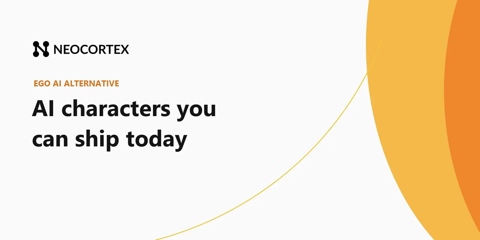 EGO AI has moved from an AI game engine to a consumer voice agent, with no public SDK. If you want AI characters in your own Unity, Unreal or Godot game, here is how Neocortex compares.