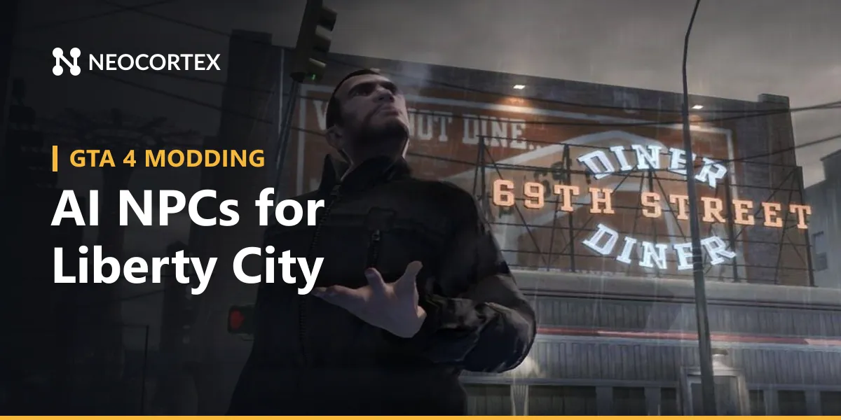 Build a GTA 4 AI NPC mod with IV-SDK .NET and Neocortex: phone calls with an AI character, voice-controlled cab rides and a Liberty City trivia quiz.