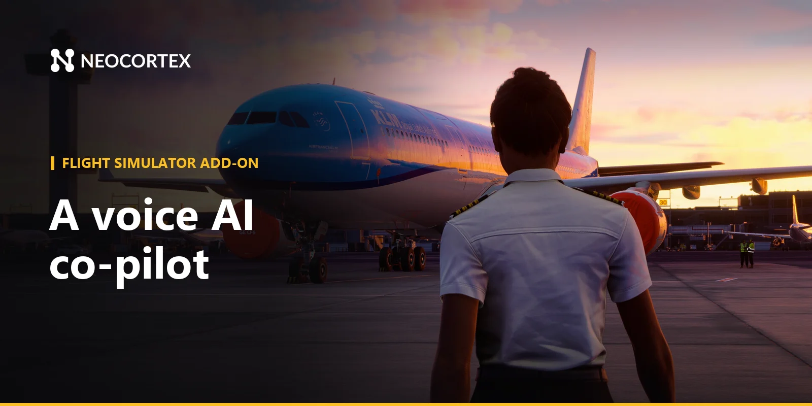 Build an MSFS AI copilot with SimConnect and Neocortex: an AI first officer for checklists, on-device voice commands for gear and flaps, and training quizzes.