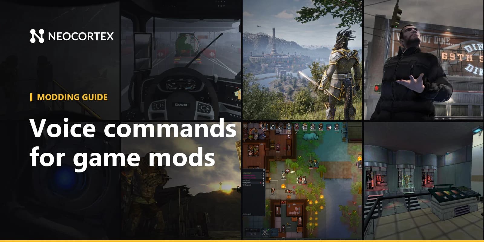 Add on-device voice commands to PC game mods with Neocortex: offline speech, natural phrasing, multi-action sentences and AI NPC dialogue for modders.