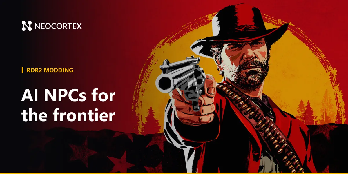 Build a Red Dead Redemption 2 AI NPC mod with Neocortex: saloon keepers who remember you, camp conversations, posse voice commands and a campfire quiz.