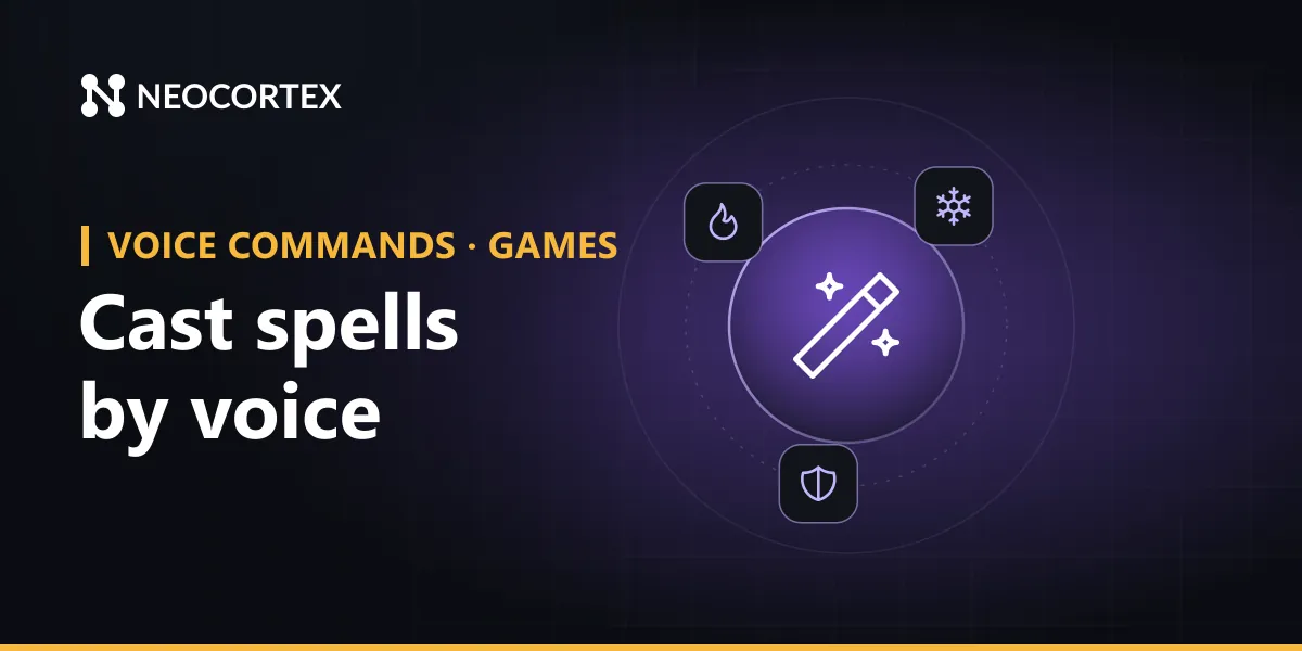 Add voice-activated spells to your game with Neocortex: offline casting like "fireball on the archer", two spells in one breath and "cast it again" context.