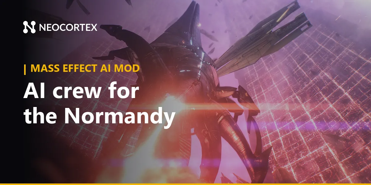 Build a Mass Effect Legendary Edition AI mod with Neocortex: an AI crew member on the Normandy, voice orders for your squad and a Codex quiz, through an ASI plugin.