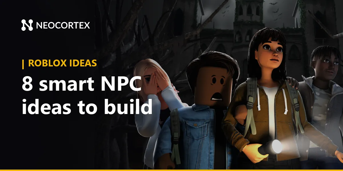 Smart NPCs for Roblox games: 8 AI NPC ideas that talk, remember players and react to the round, from horror hosts to tycoon traders, and how to build them.