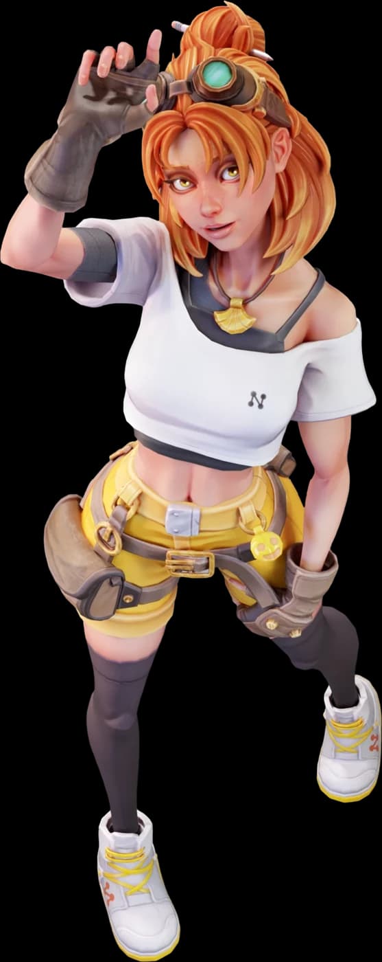 Cora, the Neocortex AI character, waving hello