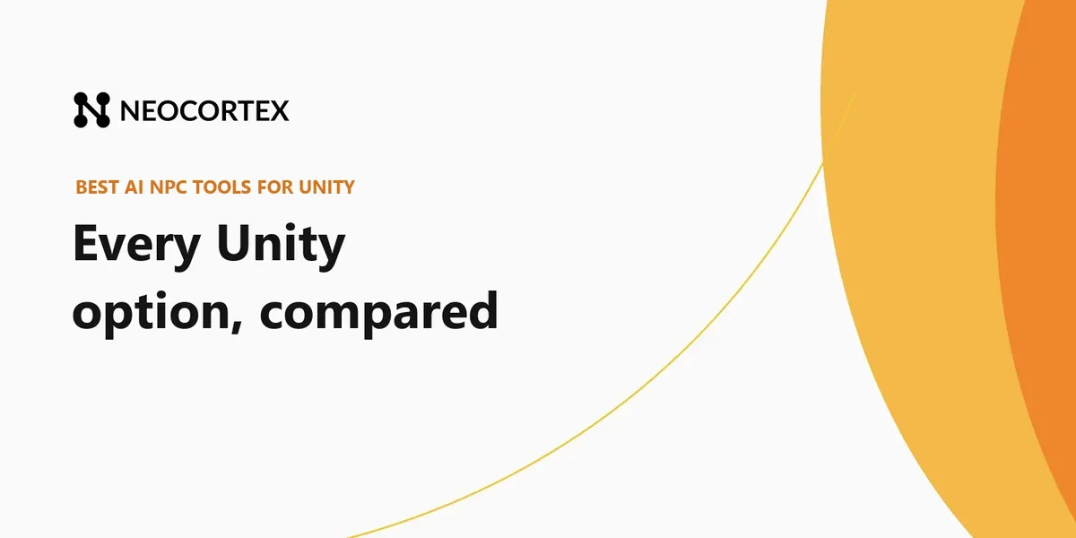 Best AI NPC Tools for Unity in 2026 | Neocortex Blog